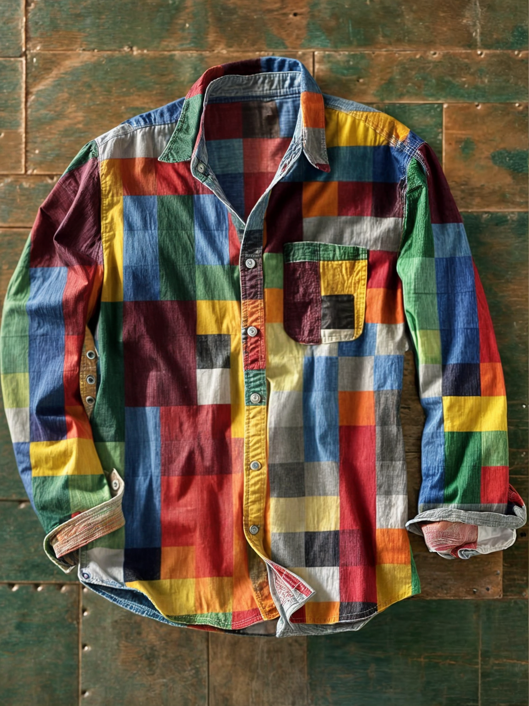Grant | Chemise à Patches Premium – Style Unique et Ajustement Confortable.