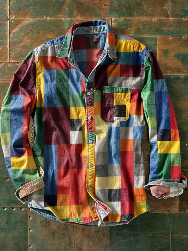 Grant | Chemise à Patches Premium – Style Unique et Ajustement Confortable.
