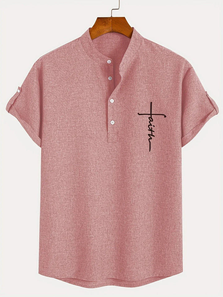 Hayes | Chemise élégante à manches courtes et col haut
