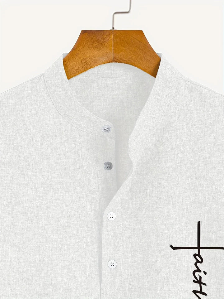 Hayes | Chemise élégante à manches courtes et col haut