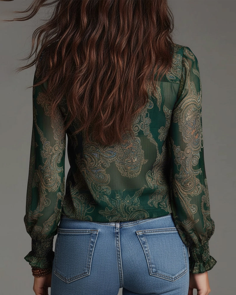 Arden | Blouse Élégante avec Demi-Zip et Coupe Moderne
