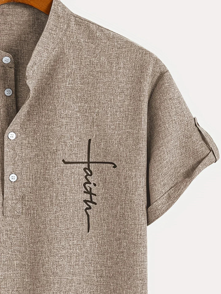 Hayes | Chemise élégante à manches courtes et col haut