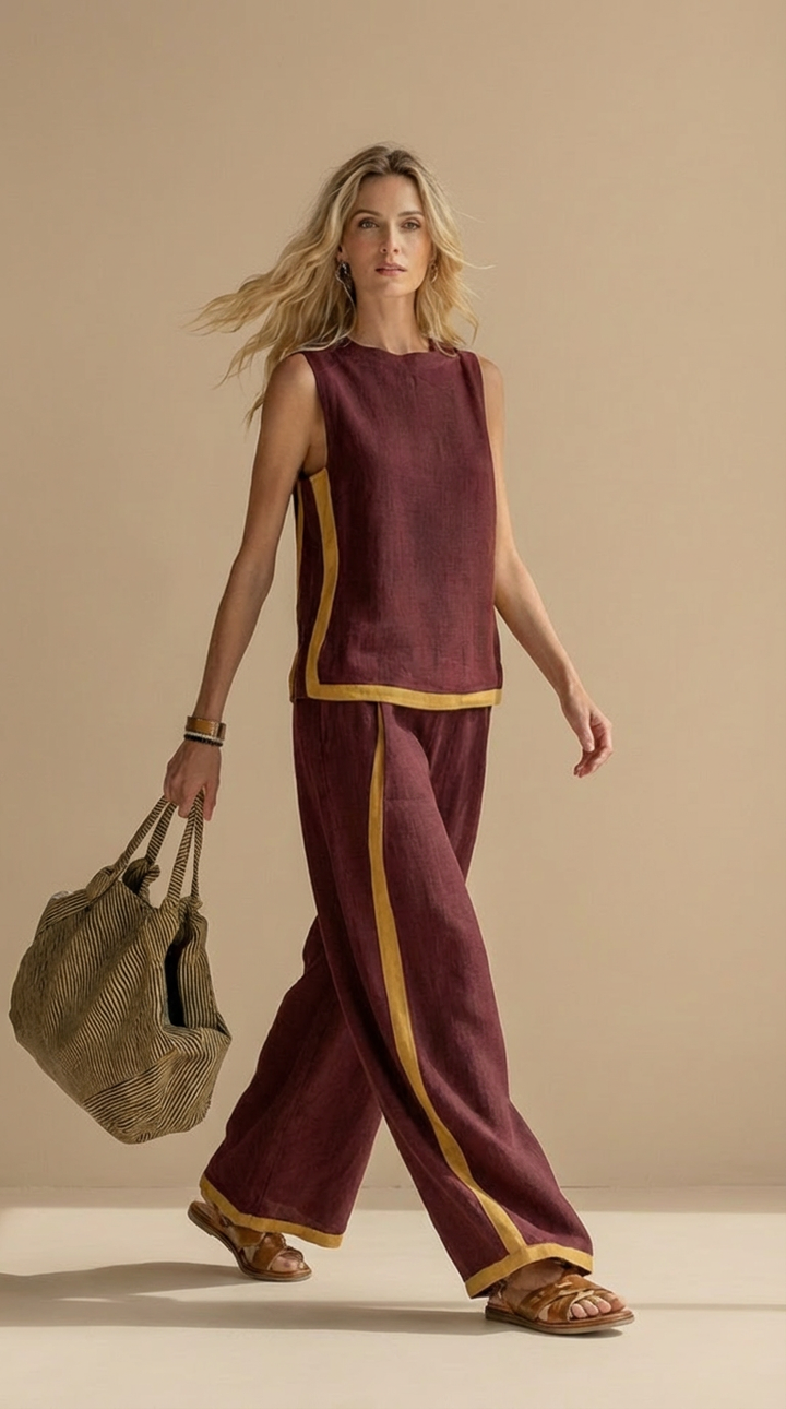 Meadow | Ensemble en lin et coton confortable et élégant
