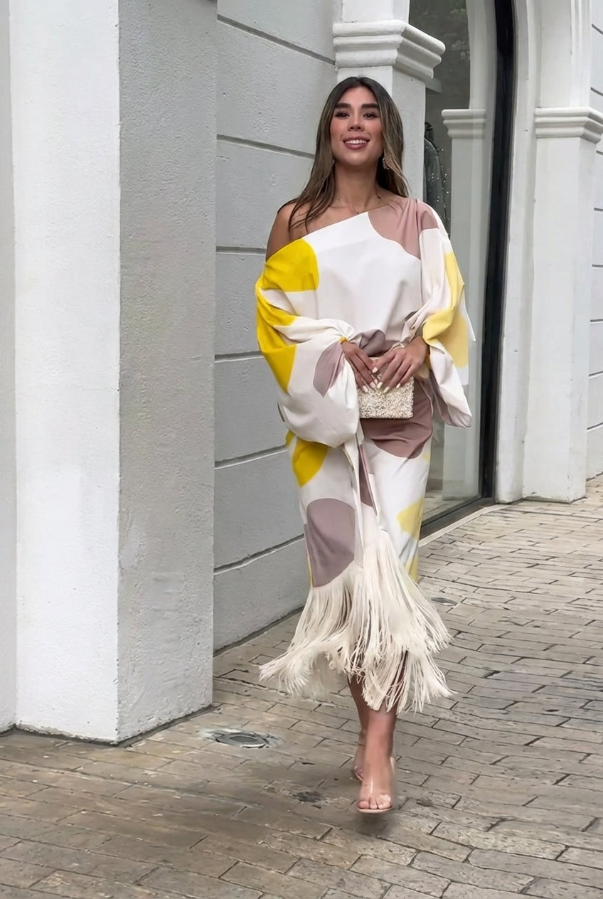 Sovira | Ensemble de Deux Pièces avec Franges et Style Élégant