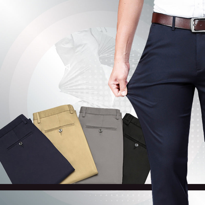Quavero | Pantalon classique pour homme avec haute élasticité