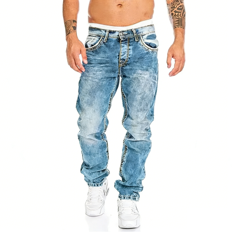 Dean | Jeans Élastiques Minimalistes Style Emo pour Homme d'Été