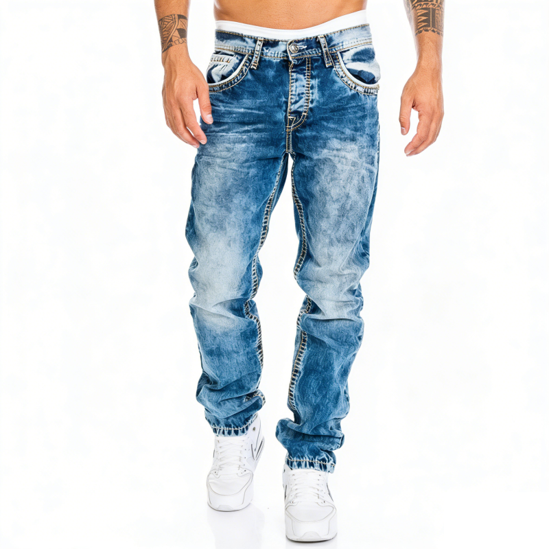 Dean | Jeans Élastiques Minimalistes Style Emo pour Homme d'Été