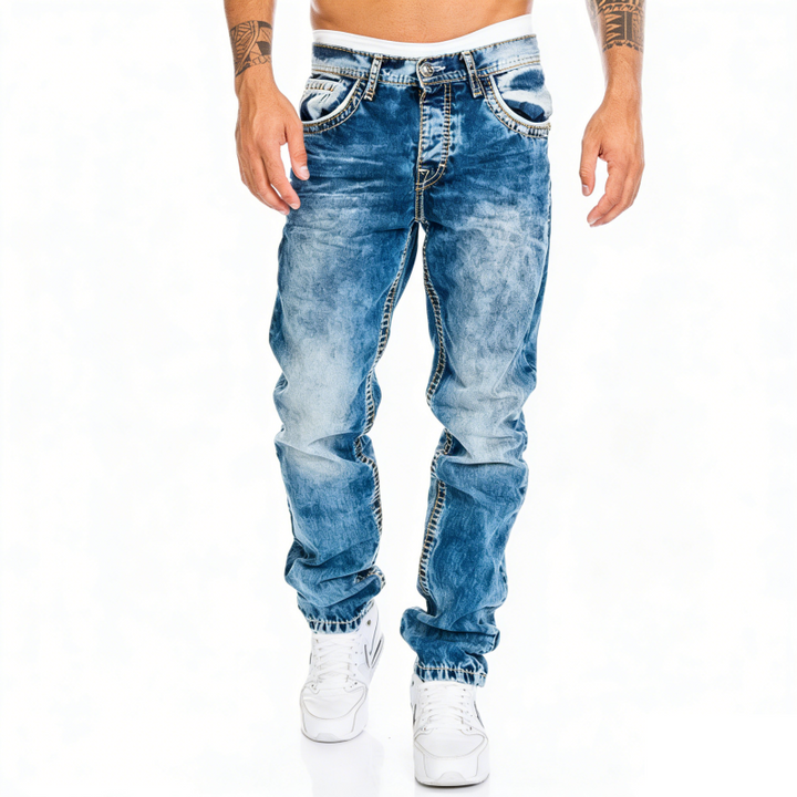 Dean | Jeans Élastiques Minimalistes Style Emo pour Homme d'Été