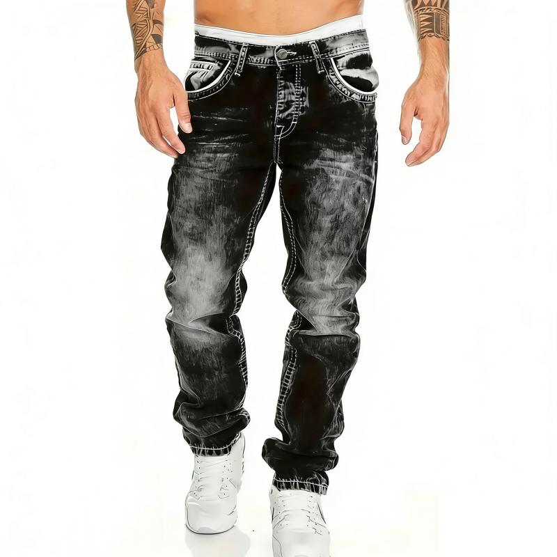 Dean | Jeans Élastiques Minimalistes Style Emo pour Homme d'Été