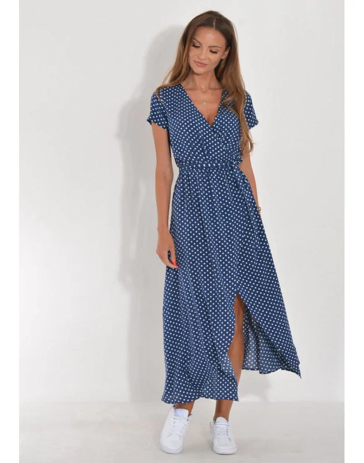 Delia | Robe féminine à décolleté en V et silhouette valorisante