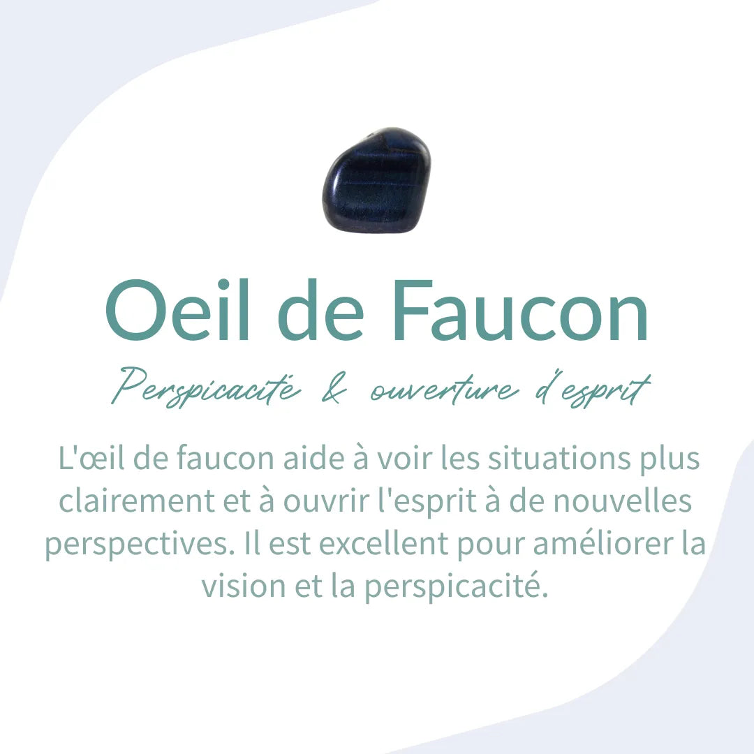 Talia | Bracelet "Ange Gardien" en Œil de Faucon
