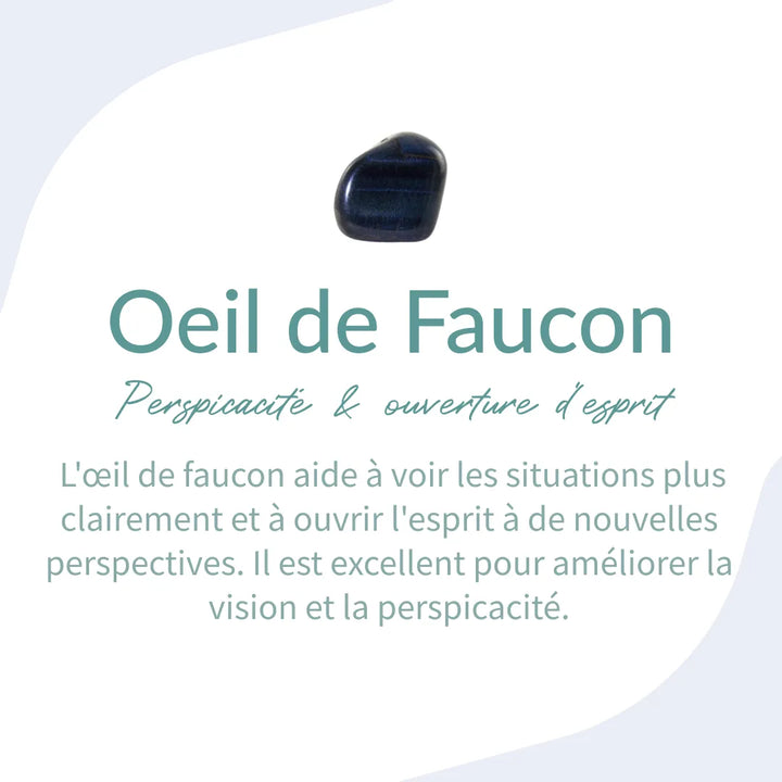 Talia | Bracelet "Ange Gardien" en Œil de Faucon