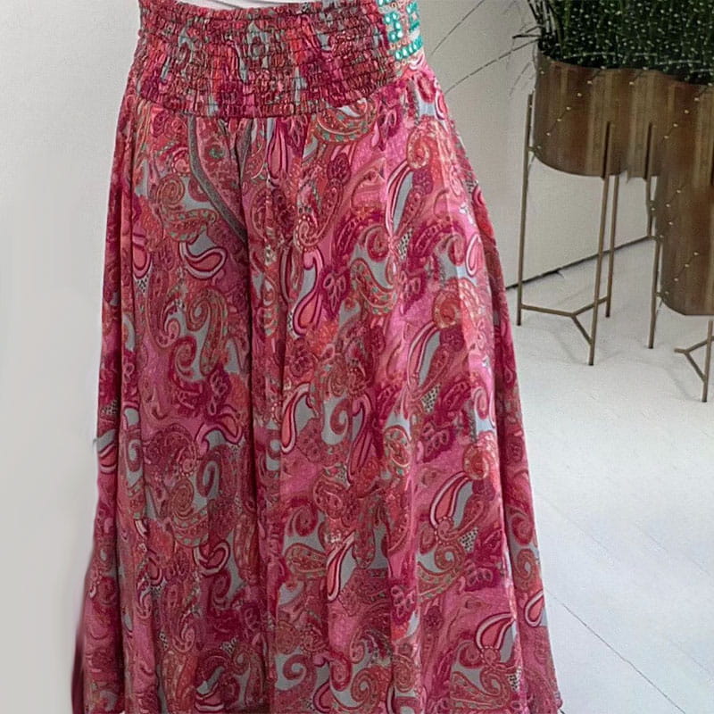 Mavis | Pantalons élastiques avec imprimé ethnique