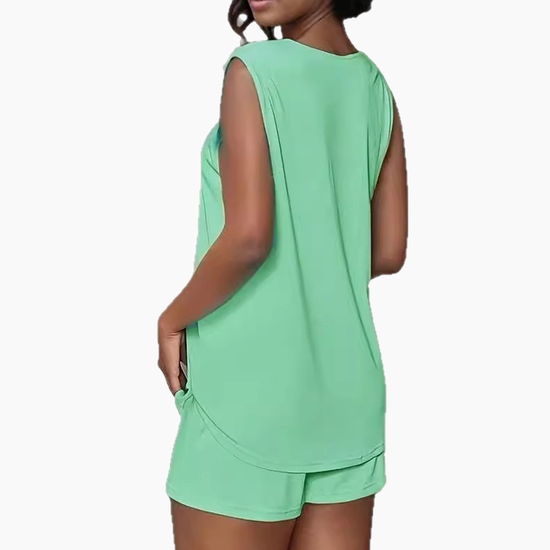 Jovie | Ensemble de 2 pièces sans manches avec haut et shorts