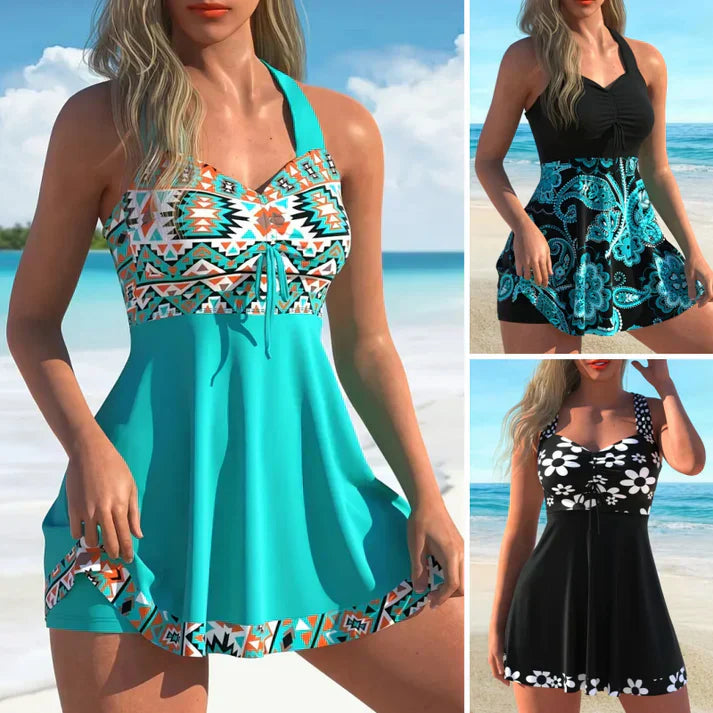 Sable | Maillot de Bain Deux Pièces avec Bretelles et Shorts Séparables