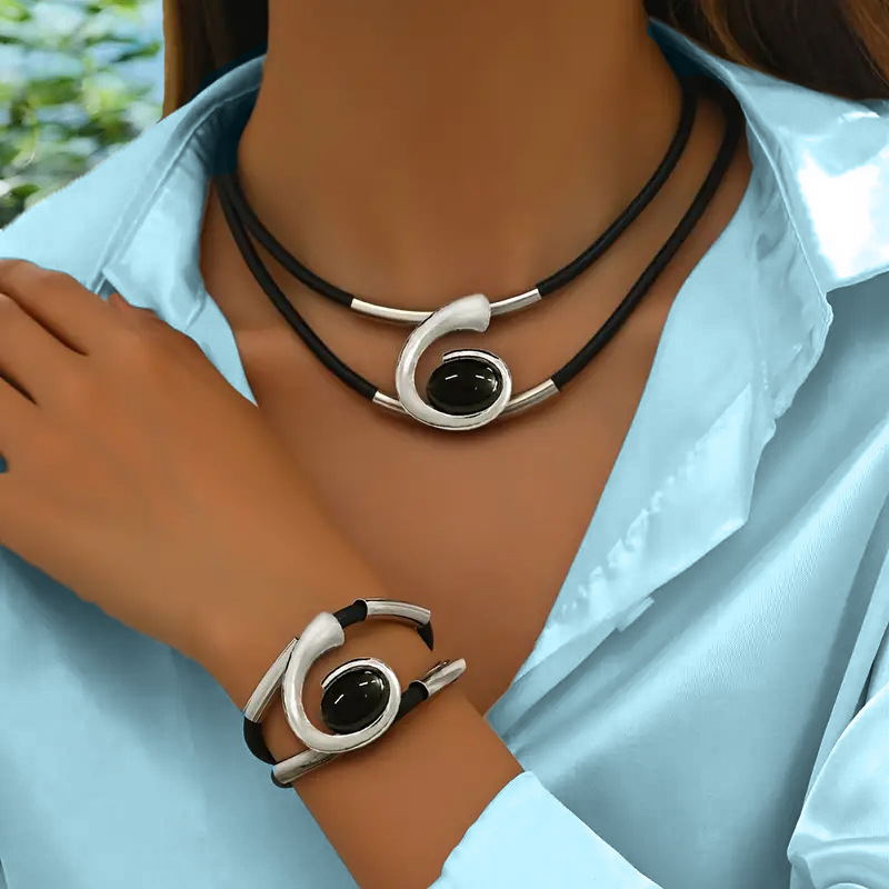 Suri  | Ensemble de collier et bracelet style vintage boho