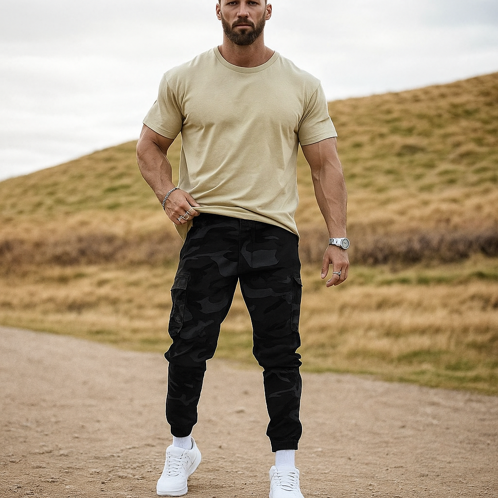 Jorvex | Pantalon cargo camouflage pour homme style urbain