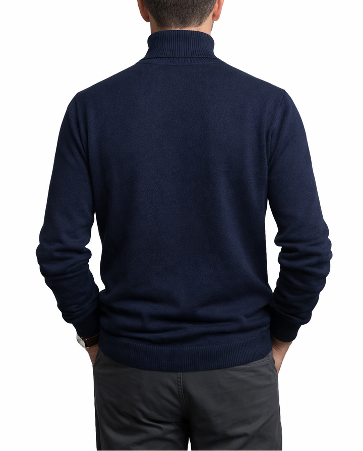 Tommy | Pull classique à col montant en cachemire doux