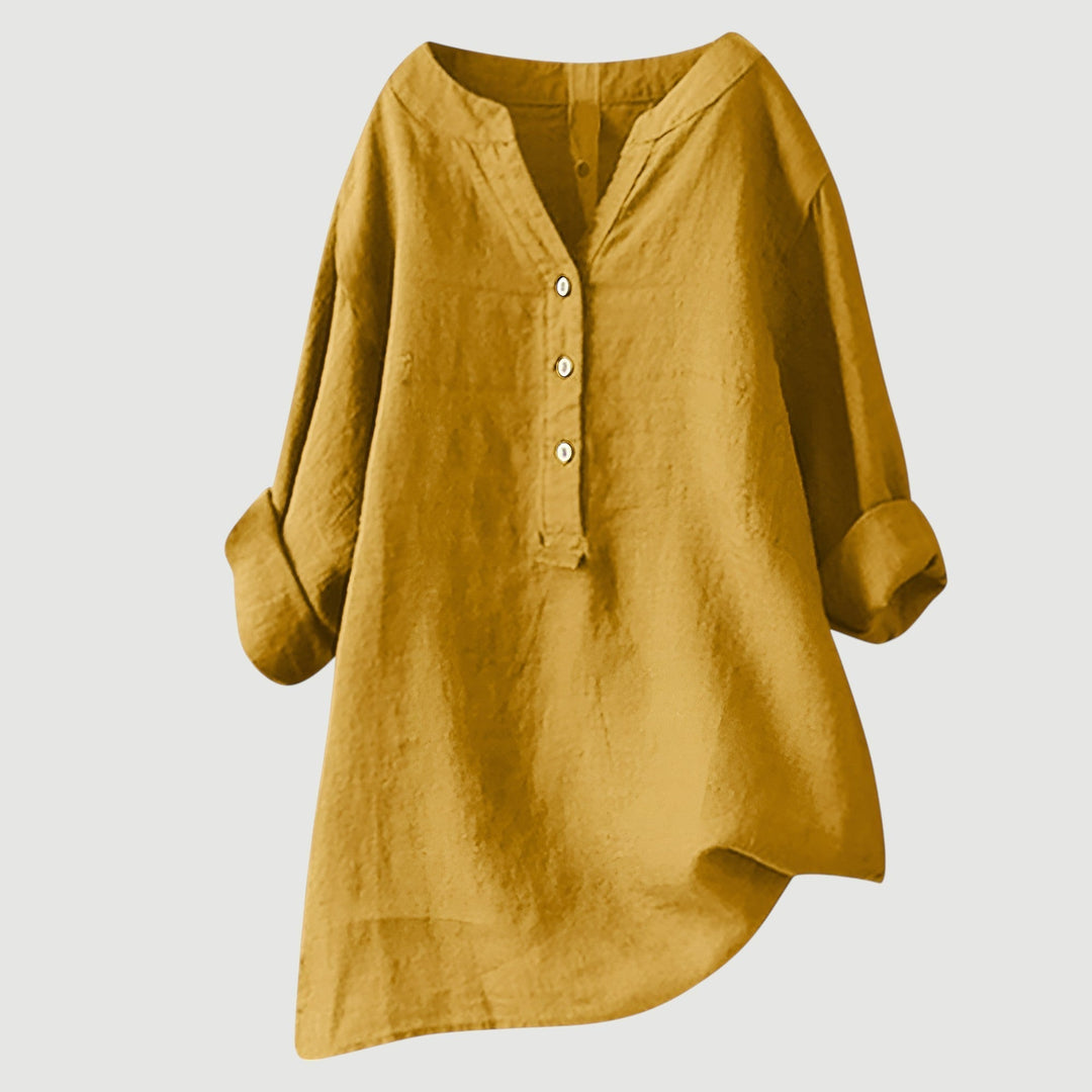 Gavienne | Blouse estivale légère en lin à coupe relax