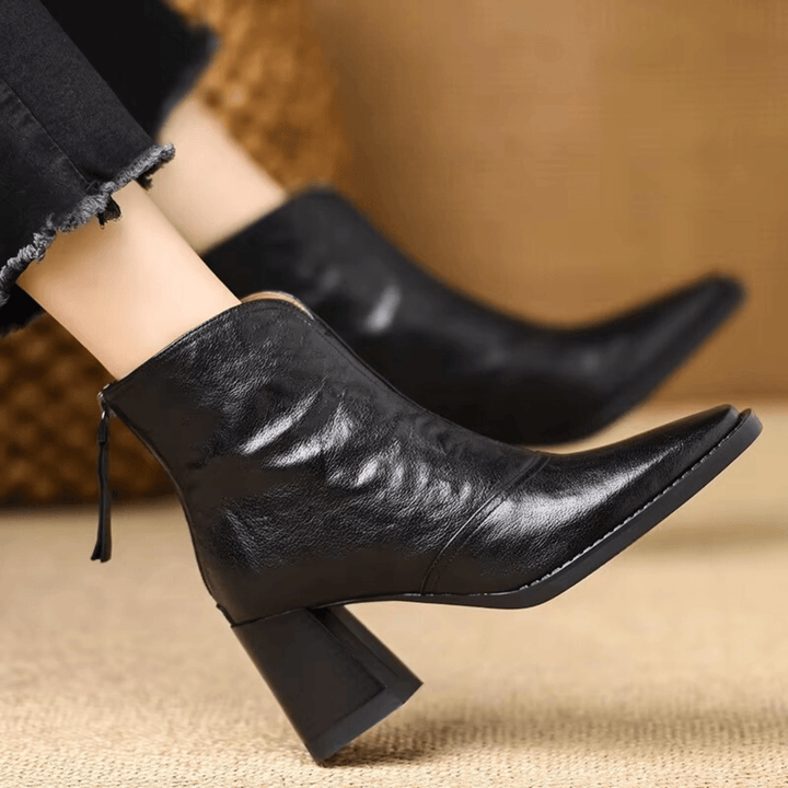 Cavelle | Bottines Élégantes à Talon Moyen Confortable