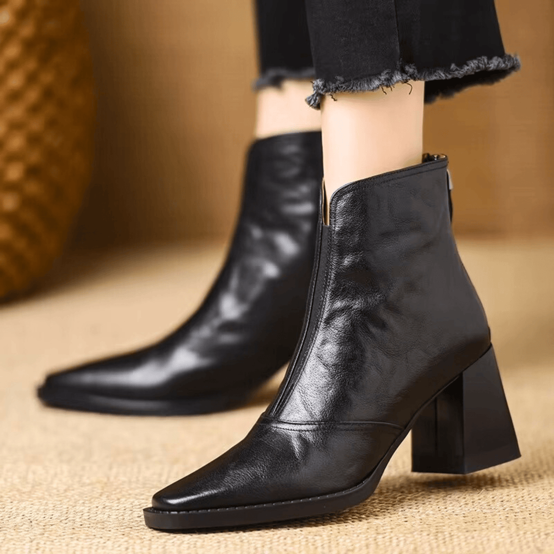 Cavelle | Bottines Élégantes à Talon Moyen Confortable