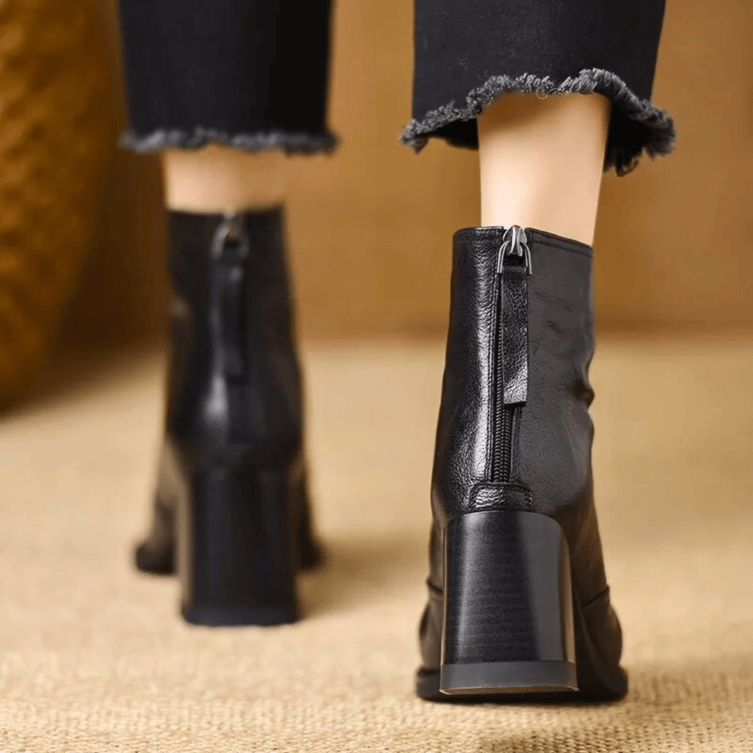 Cavelle | Bottines Élégantes à Talon Moyen Confortable