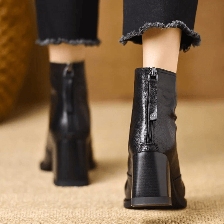 Cavelle | Bottines Élégantes à Talon Moyen Confortable