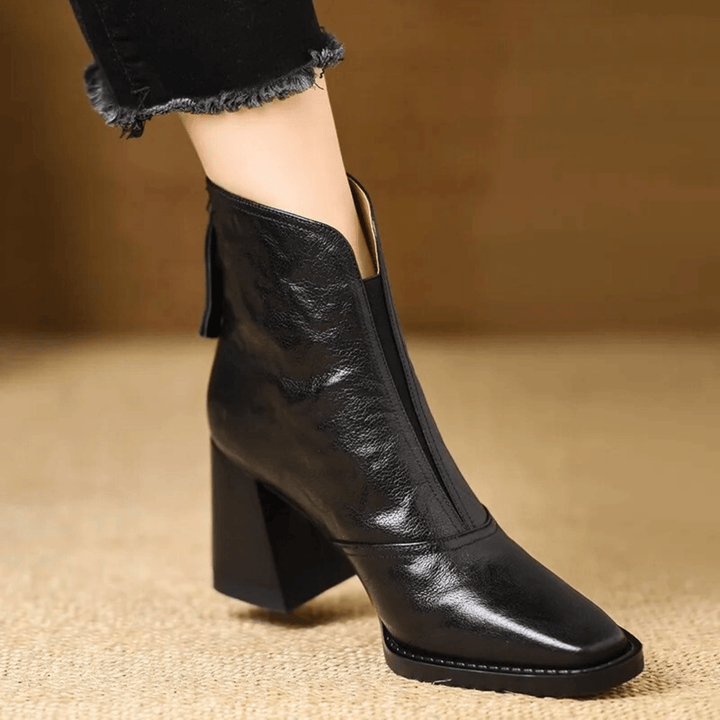 Cavelle | Bottines Élégantes à Talon Moyen Confortable