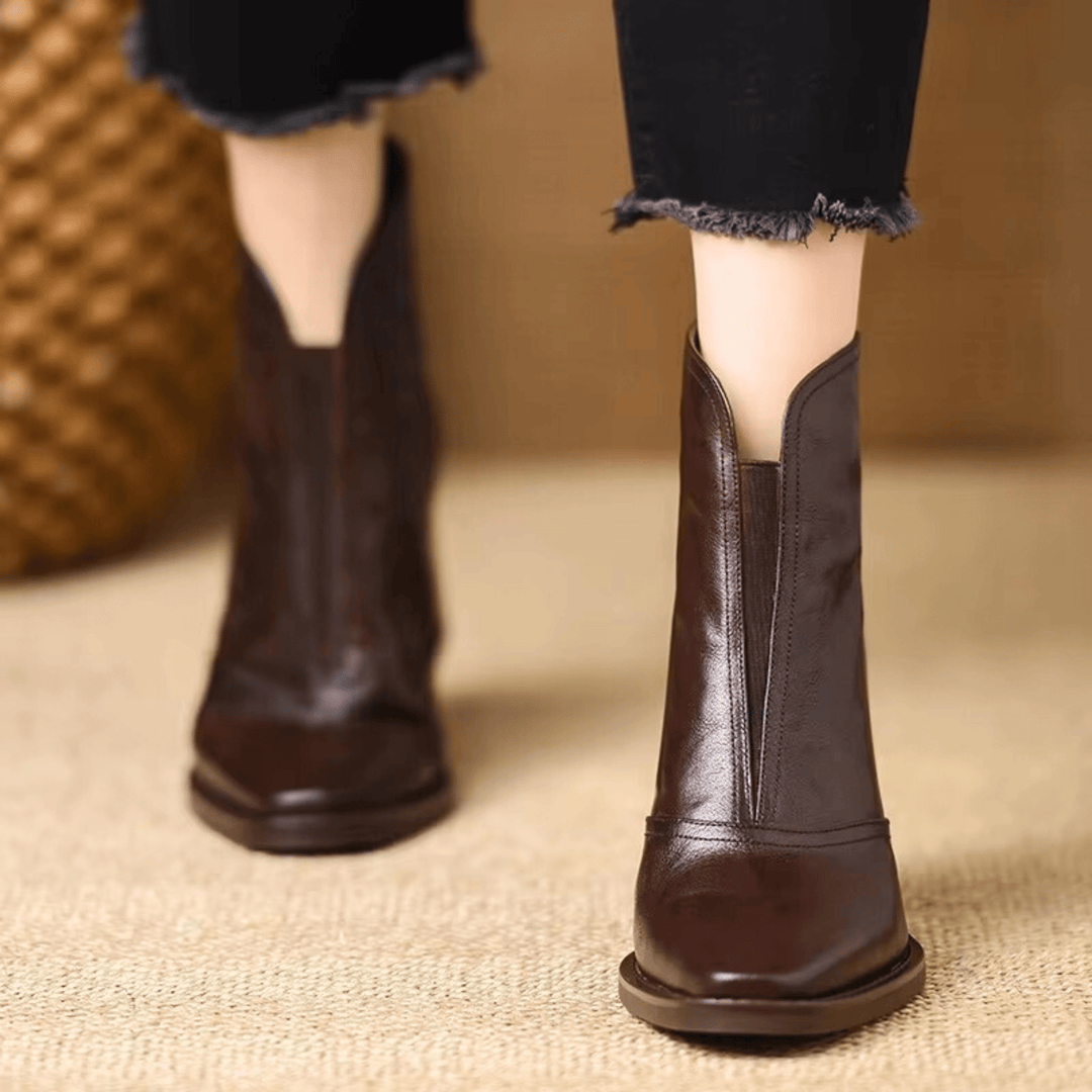 Cavelle | Bottines Élégantes à Talon Moyen Confortable