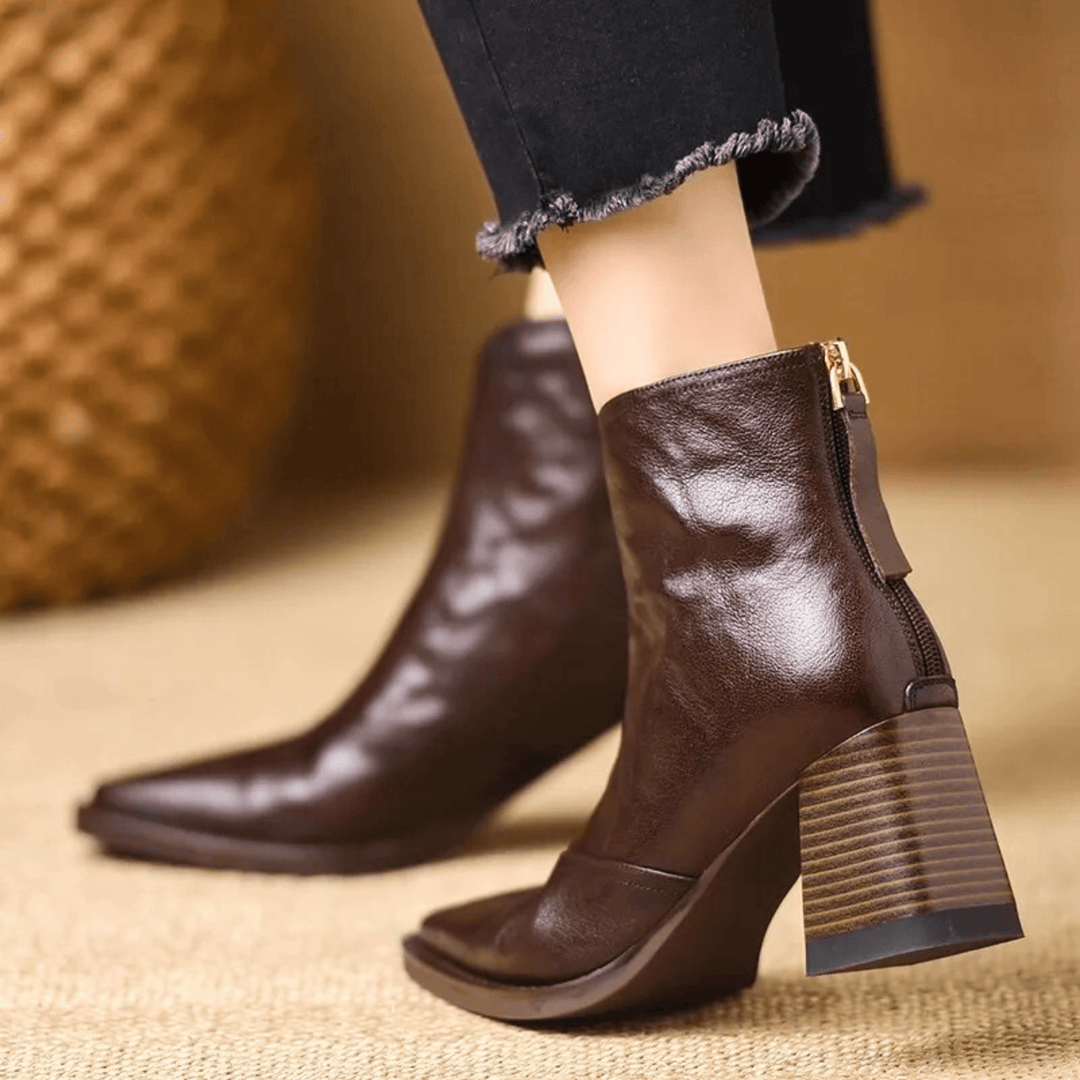 Cavelle | Bottines Élégantes à Talon Moyen Confortable