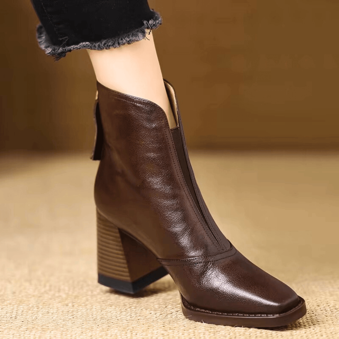 Cavelle | Bottines Élégantes à Talon Moyen Confortable
