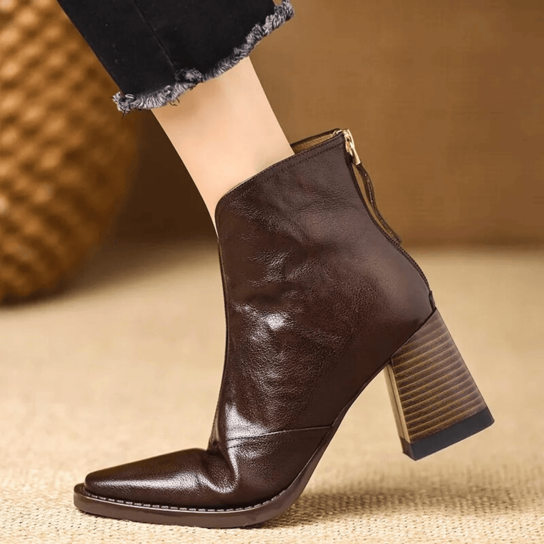 Cavelle | Bottines Élégantes à Talon Moyen Confortable