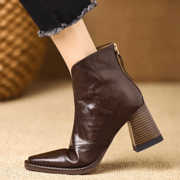 Cavelle | Bottines Élégantes à Talon Moyen Confortable